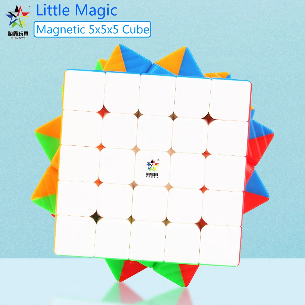 Yuxin Little Magic 5x5x5 м Магнитный скоростной куб профессиональные магниты 5x5 головоломка