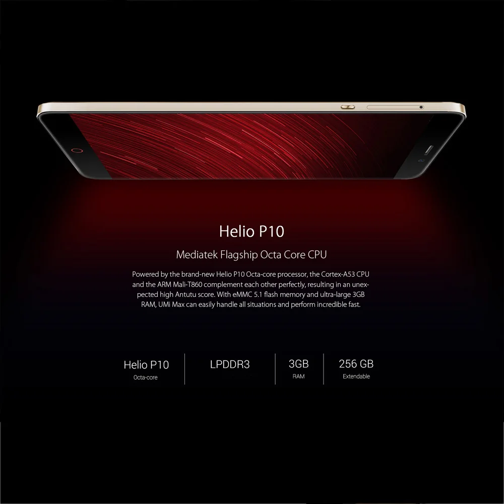 Смартфон UMIDIGI MAX 4G 5,5 дюймов 2.5D FHD 1920*1080 Android 6,0 3 ГБ+ 16 Гб 5 Мп+ 13 МП с двумя камерами для распознавания отпечатков пальцев