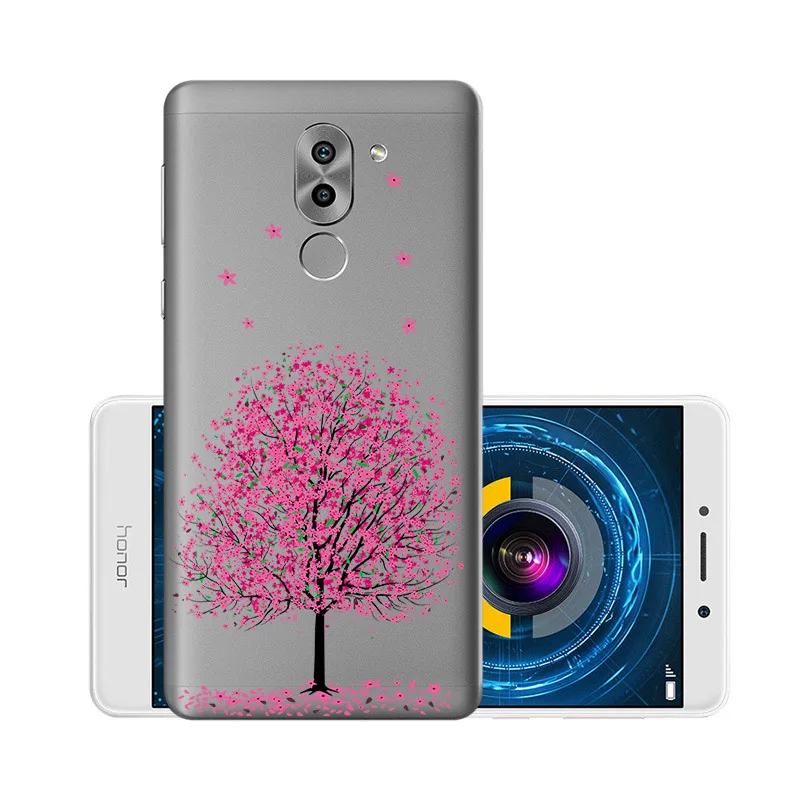 W049 Мягкий чехол из ТПУ, чехлы для huawei Honor 6X, силиконовый прозрачный чехол для huawei GR5, BLL-L21 BLN-AL10 Honor6X mate 9 Lite - Цвет: W049