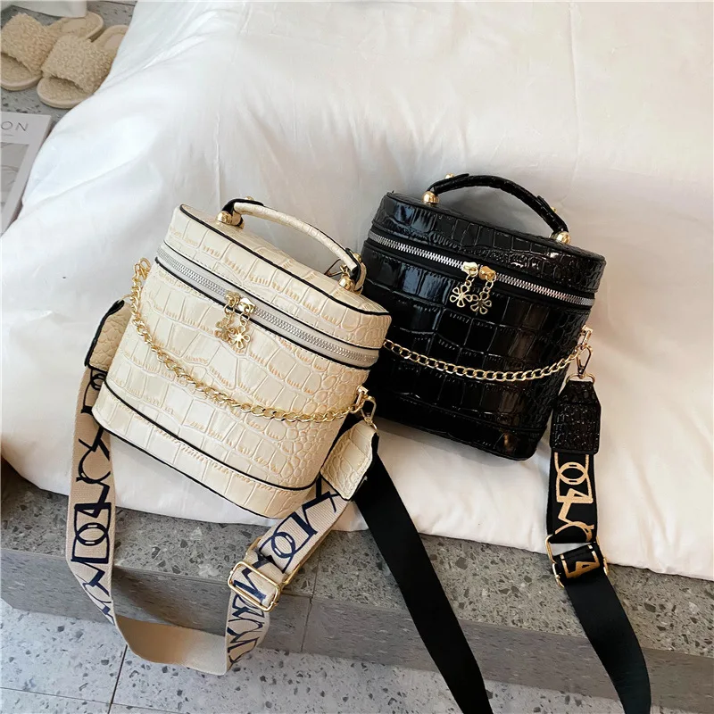 

Bag female 202 new fashion female bag net red texture handbag bucket bag ladies shoulder messenger bag wallet