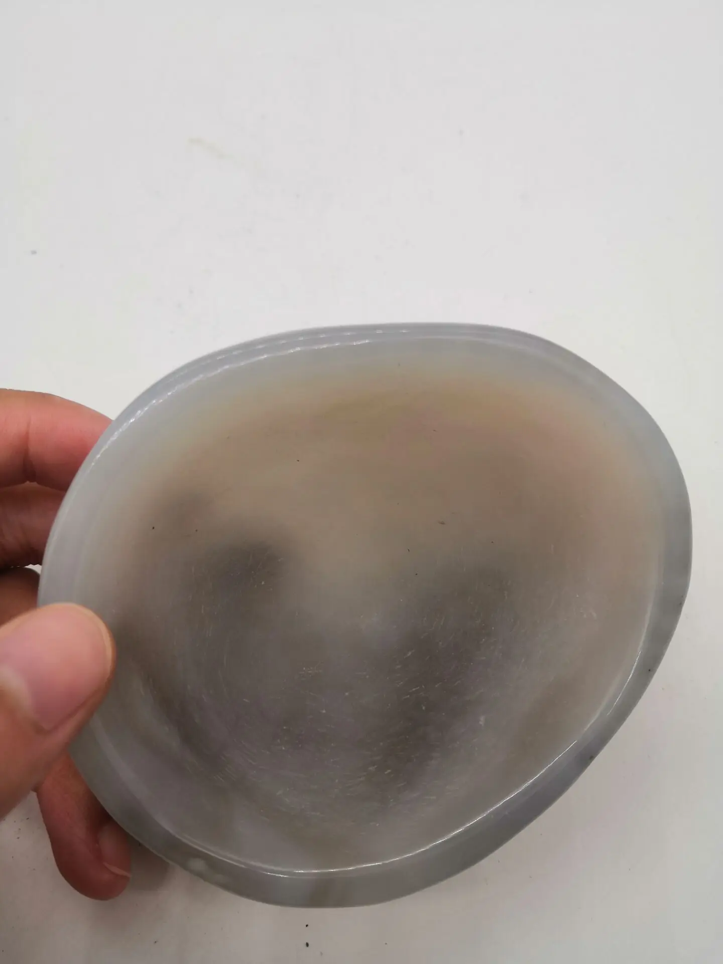 

1pc Natural Agate Bowl Raw Quartz Asian Crystals Mineral Jade Stones Rough Rock Ashtray Decorative Flower Pots Gift