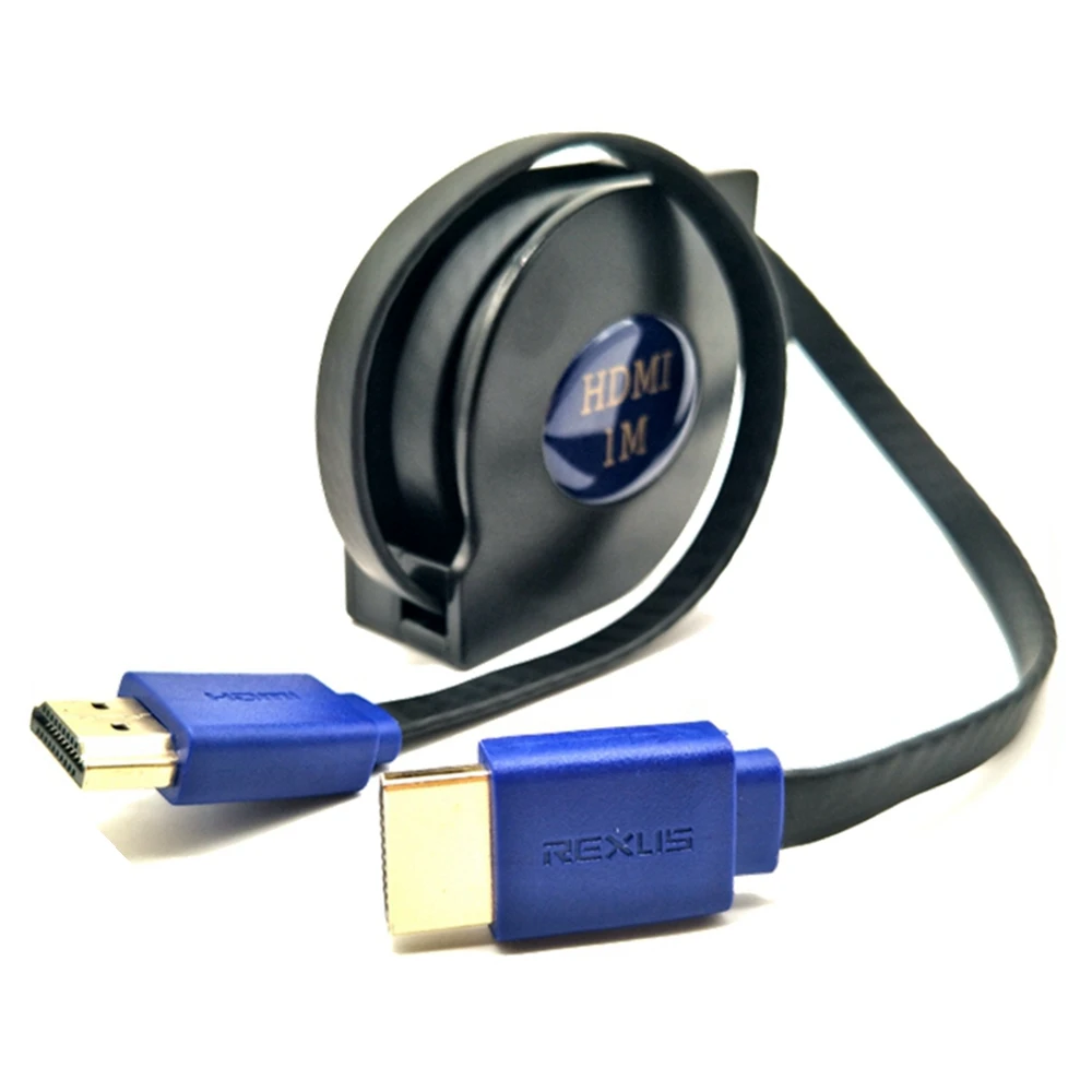 

Retractable Flexible HD-compatible Cable Male to Male V1.4 1080P Full HD 3D For HDTV 1m 1.8m