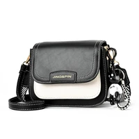 2021 new womens shoulder bag color contrast slant cross small square bag fashion trend foreign style pu womens bag