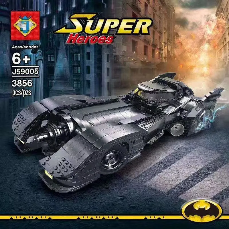 Technic 76139 Super Hero lepining 1989 Batmobile 3800 + шт строительные наборы блоки кирпичи игрушки