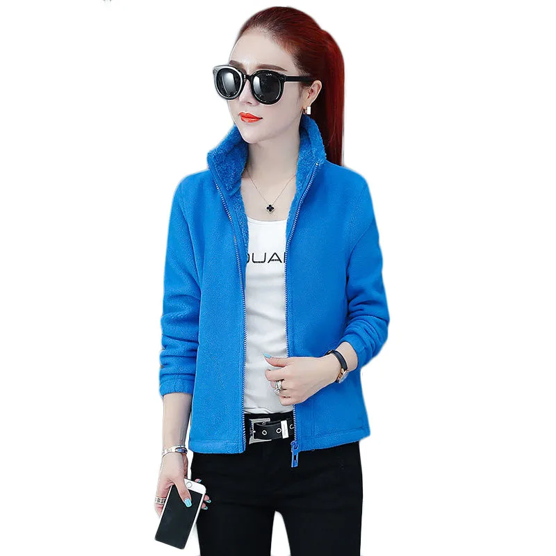 

NEW Youth Clothing Student Short Coat Women Double-sided Outerwear Autumn / Winter Jacket Imitation Lamb Wool Warm Outwear 1953