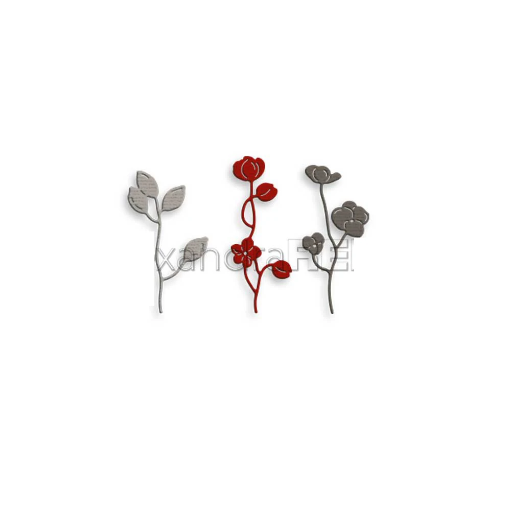 

Flower Twigs Metal Cutting Dies for DIY Scrapbooking Crafts Dies Cut Stencils Maker Photo Album Template Handmade Decoration