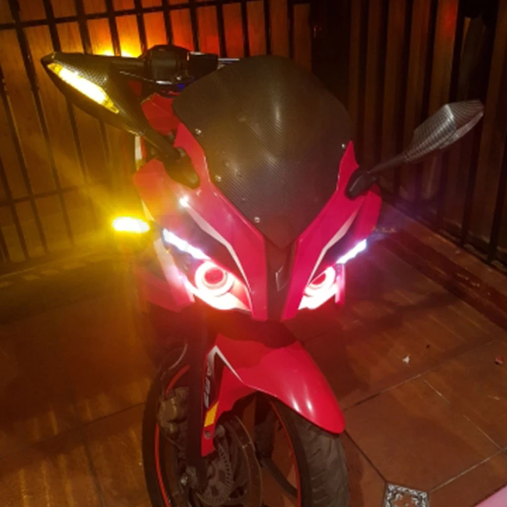 Универсальный мотоцикл заднего вида боковое Крыло зеркала w/светодиодный