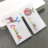 premium quality clothing label garment clothing size tag washable labels logo printing colorful satin labels printing