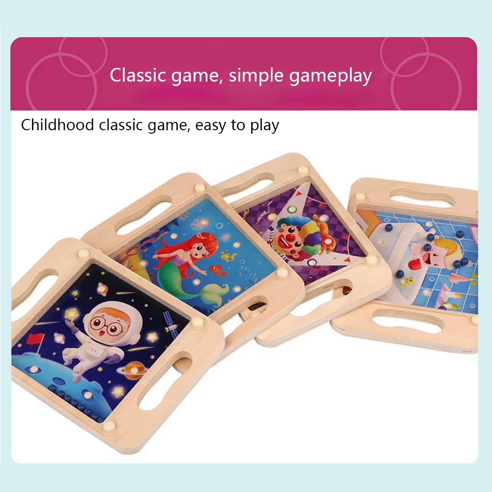 

Palm Balanced Ball Wooden Labyrinth Balancing Concentration Training Educational Toys For Children