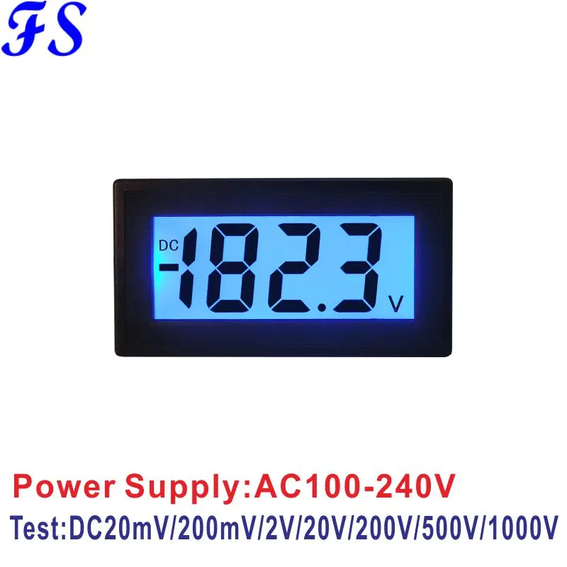 Цифровой вольтметр YB5135DB AC 220V DC с ЖК дисплеем измеритель напряжения 20 мВ 200 2 в 500 1000