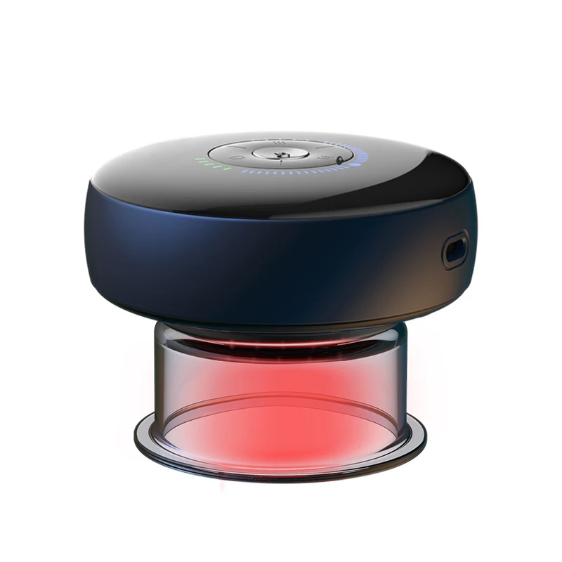 

2021 hot product dropshipping Smart Cupping Cup Cupping Machine Vibration Red Light Therapy