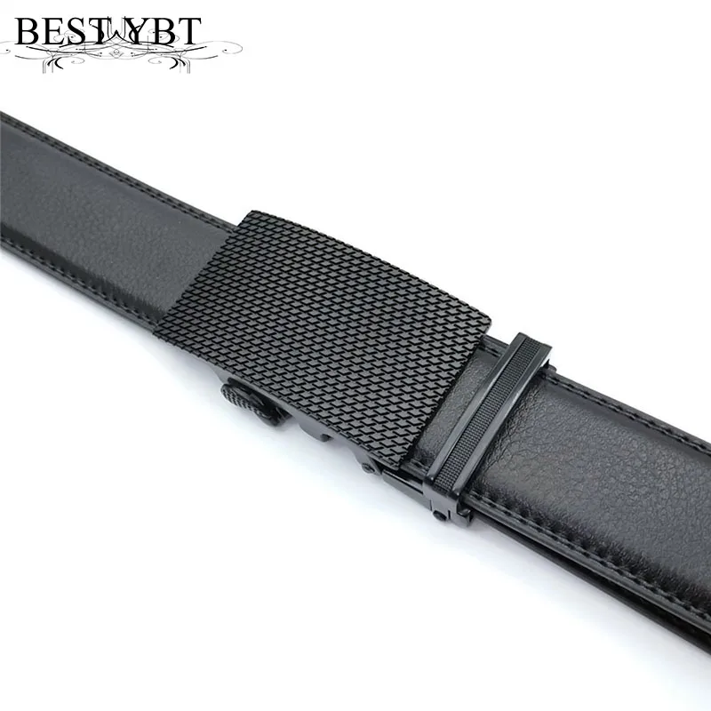 

Best YBT Men Imitation Leather Belt Alloy Automatic Buckle Belt Good High Quality Fashion Casual Men Business Belt