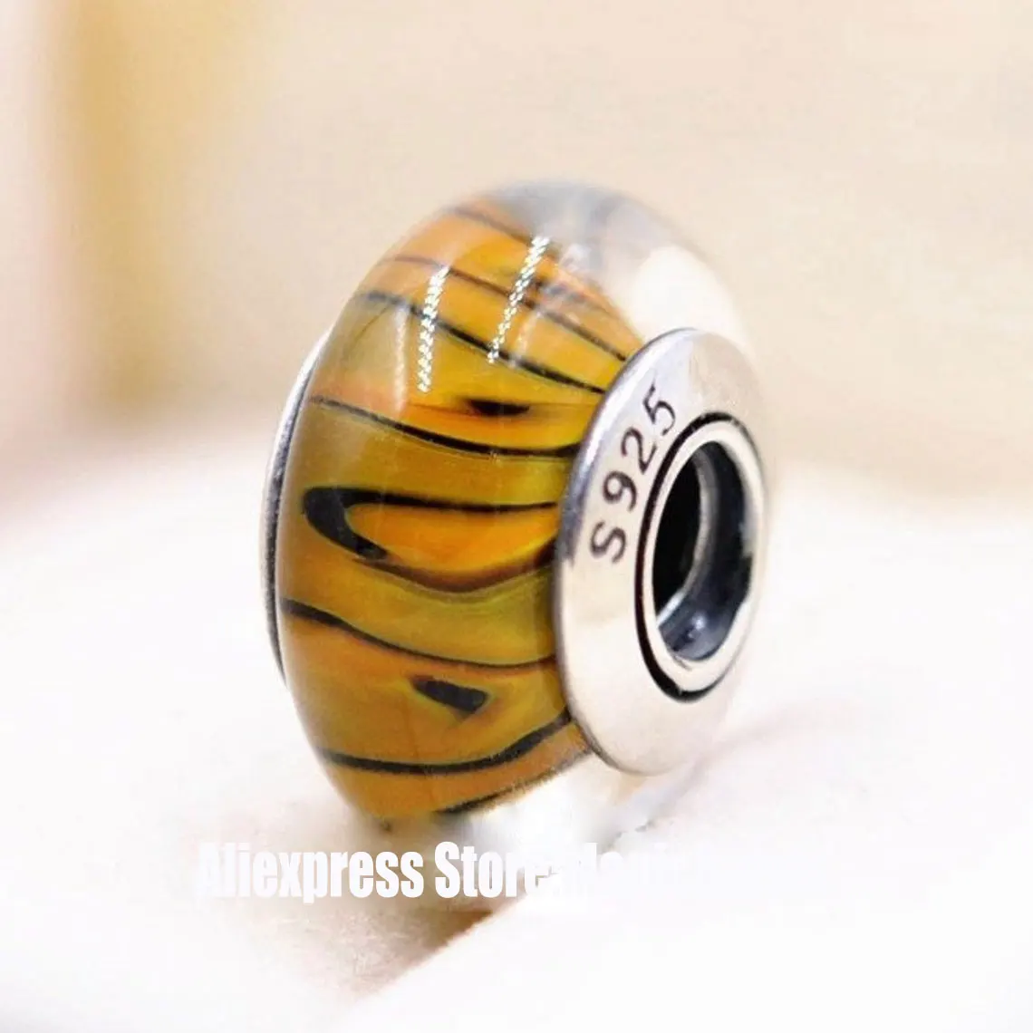 

Женский серебряный браслет с тигровым принтом для европейского ювелирного браслета Pandora