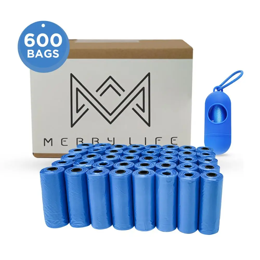 Сумка для уборки собак MERRYLIFE с дозатором 600 штук 40 штук|Совки и мешочки сбора