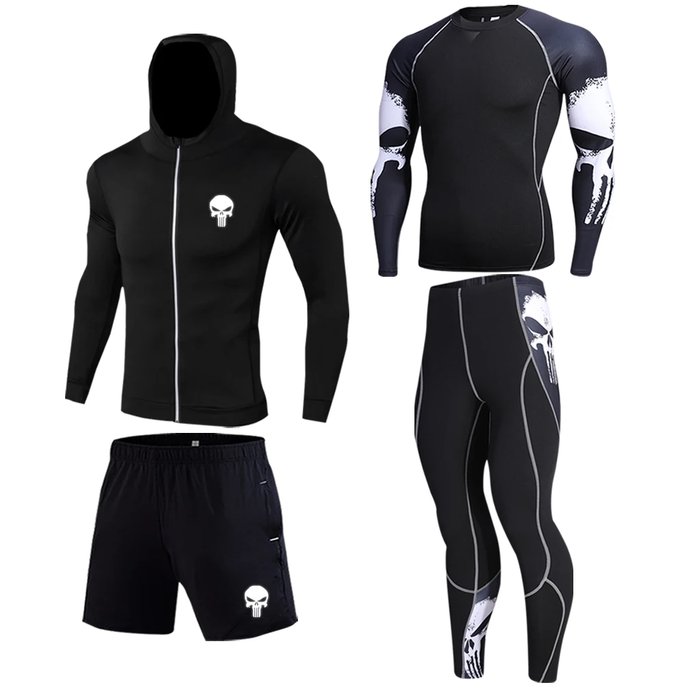 

2021 Fashion Men's Thermal Underwear Set MMA Tactics Tights Solid Color Clothing Compression Long Johns Men's Winter Brand Men