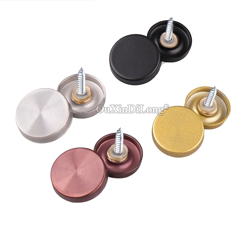 

New 100PCS 304 Stainless Steel Advertisement Nails Acrylic Glass Fasteners Mirror Nails Ceramic Tile Screws Decorative Covers