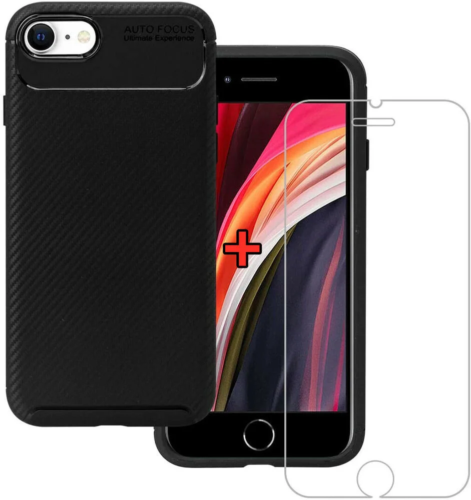 

VITRE PROTECTION VERRE TREMPE Pour For iPhone SE 2020 11/Pro/Max + Coque Silicone