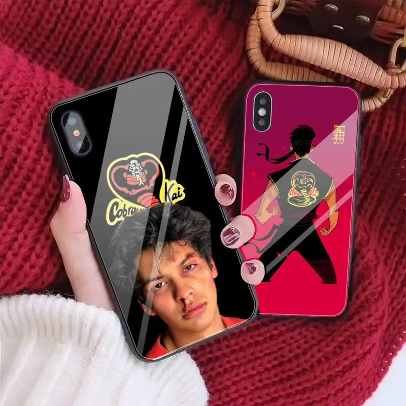 Чехол для телефона Cobra Kai TV Series чехол IPhone 12 прозрачные чехлы из закаленного стекла