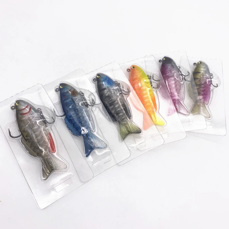 

6Pcs*9cm/20g Lead Head Silicone Soft Lure Fishing Jig Wobbler Swimbait Isca Artificial Bait Carp Bass Fish Pesca Tackle