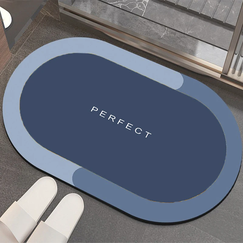 

Быстросохнущий напольный коврик для ванной комнаты, подставка под раковину, настенный напольный ковер, диатомная грязь, нескользящий Быстр...