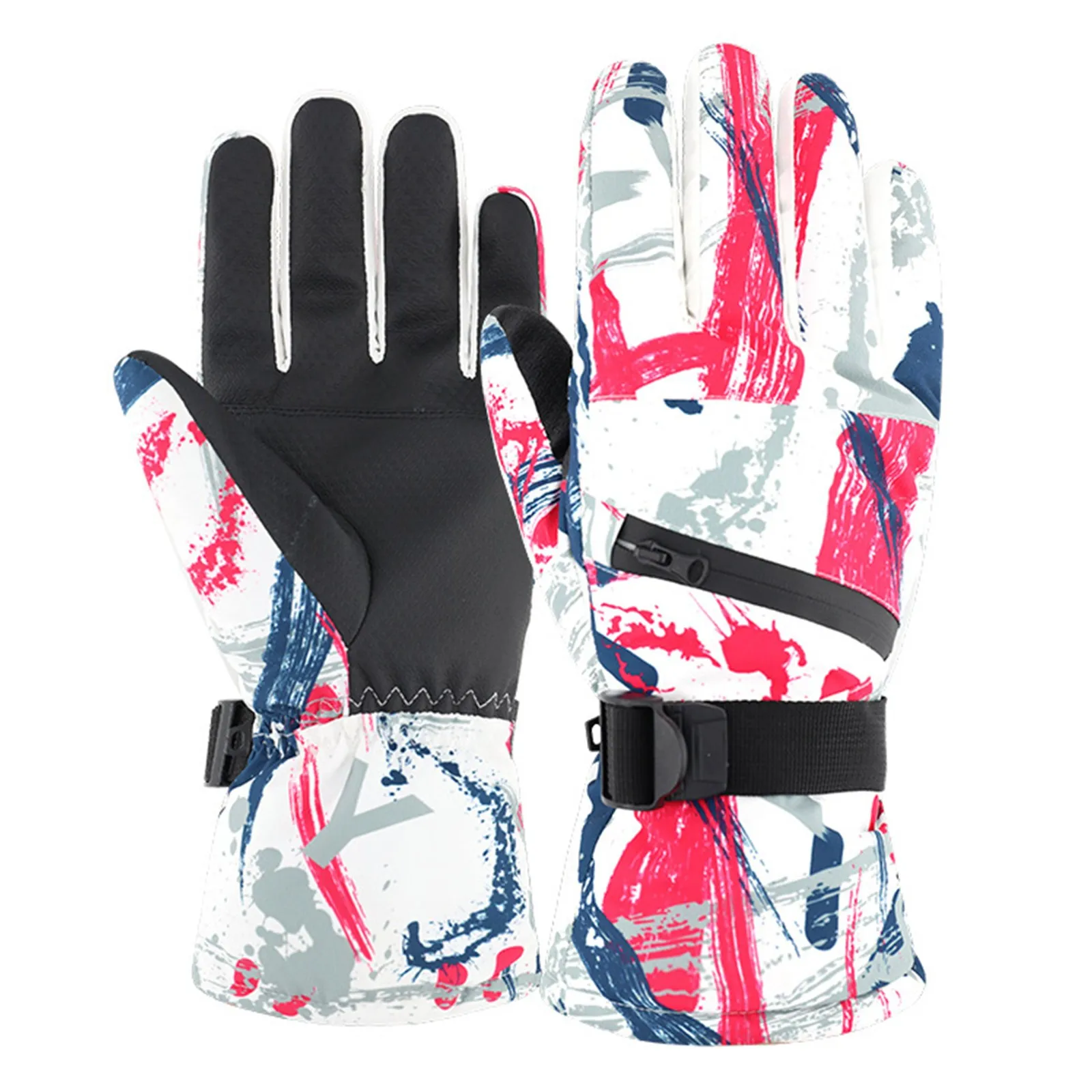 

1Pair Of XL Universal Ski Gloves Winter Warm Snowboard Gloves Waterproof Adult Riding Motorcycle Mittens Touch Screen Gloves