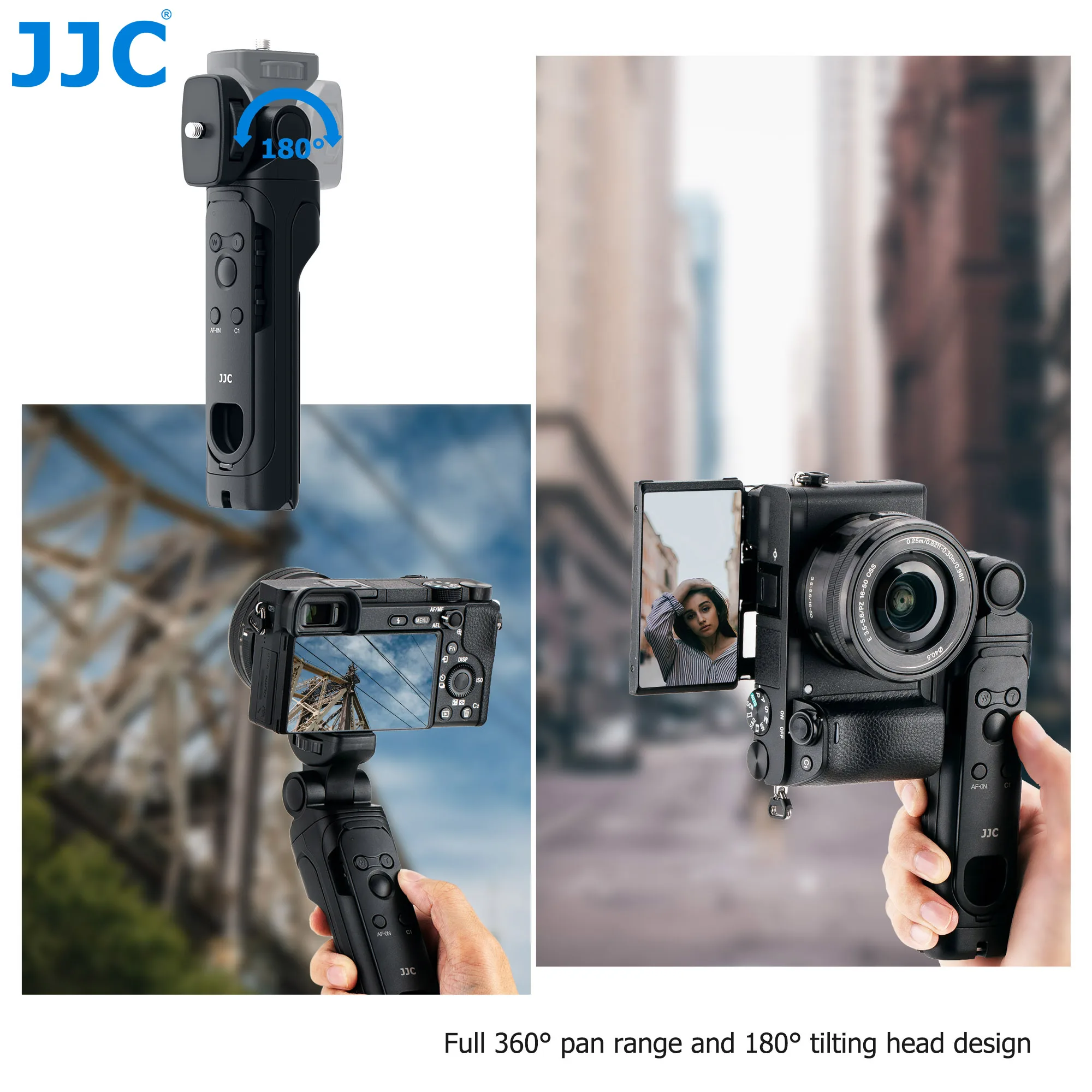 

JJC GP-VPT2BT беспроводной Bluetooth дистанционный захват для съемки и мини-штатив для Sony A9 II A9II DSC-RX0 II RX100 VII M7 RX100VII Vlog