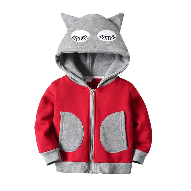 Желтая и красная куртка для малышей осенне зимняя флисовая пальто на молнии с