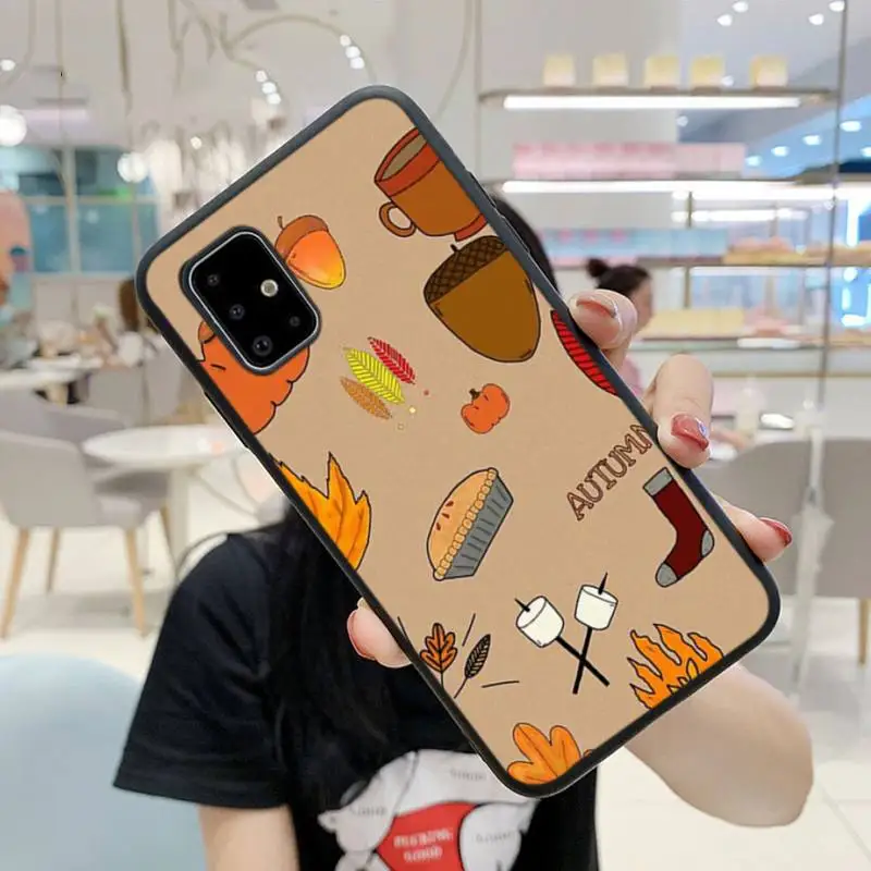 

Pumpkin Happy Fall Phone Case For Samsung S9 10 20Plus Note 7 8 9 10 10plus Pro J8 M30 31