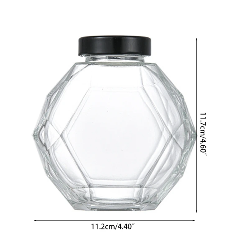 

380ML Hexagonal Jam Jars , Transparent Jam Jar Bottles for Jams, Honey, Wedding Favors, Shower Favors, Baby Foods, DIY S
