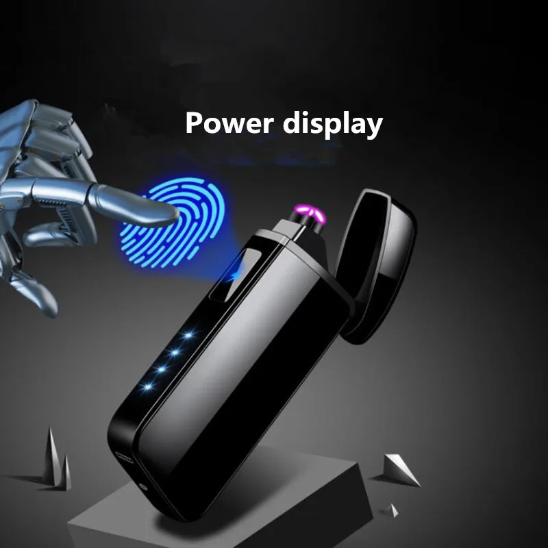 Новый USB зарядка двойная зажигалка с аркой для сигарет ветрозащитный негорящий