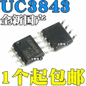 2PCS NEW UC3843AN UC3843 UC3843A 3843A SOP-8 The current mode PWM controller, power management chip, The charger power supply chi
