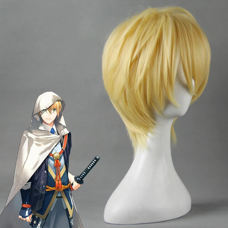 Парики для косплея Game Touken Ranbu Online Yamanbagiri Kunihiro термостойкий синтетический парик
