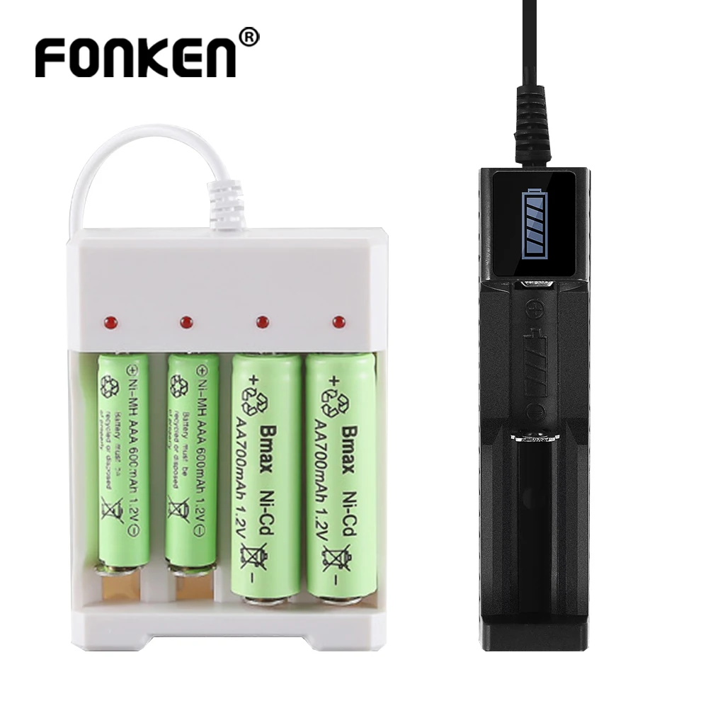 Универсальное зарядное устройство 18650 1 слот USB Li lon для 14500 10440 аккумуляторных батарей адаптер