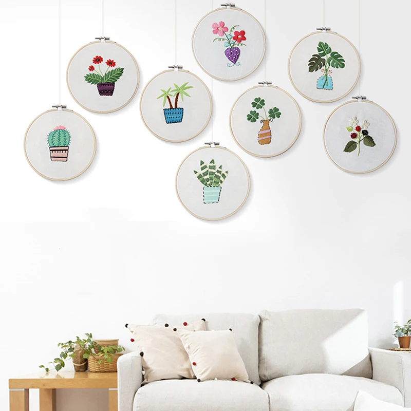 1 шт. набор для рукоделия с цветочной вышивкой начинающих Набор вышивки крестиком