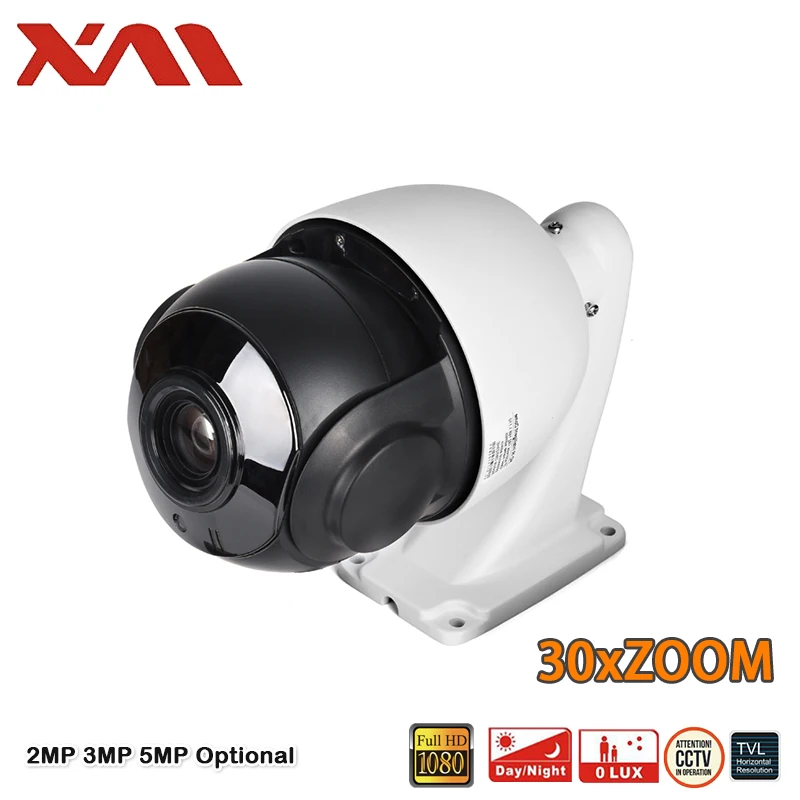 XMeye 1080P 5MP 4 дюйма 30X Zoom PTZ Speed Dome Camera Max 50M IR Distance Waterproof Outdoor Sony IMX307 AHD Monitor on - Камера Speed Dome PTZ с разрешением 1080P и 5 Мп, 4-дюймовым экраном, 30-кратным зумом, максимальной дистанцией ИК-подсветки 50 метр