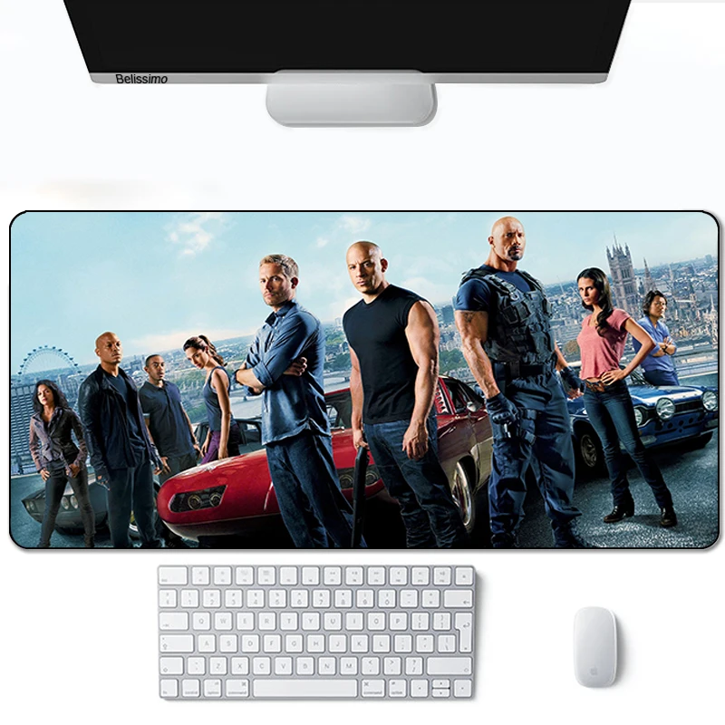 

Movie Fast Furious Mouse Pad Big Extended Computer Mat Game Mousepad Gamer Office Keyboard Pad Mause Pad Non-slip Waterproof