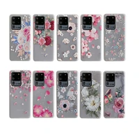 cute 3d flowers girls phone case for samsung note 20 10 9 8 uitra s21 s20 s10 s10e s9 s8 m10 a32 a42 a12 plus lite cover