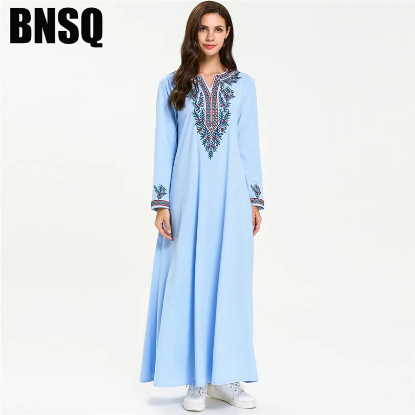 Макси мусульманское платье для женщин Рамадан абайя кимоно Дубай Турция Кафтан