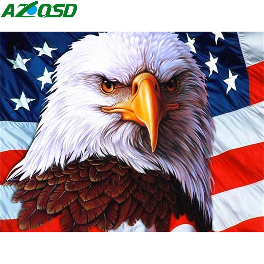 Алмазная вышивка AZQSD животное алмазная живопись рисунок орла мозаика картина