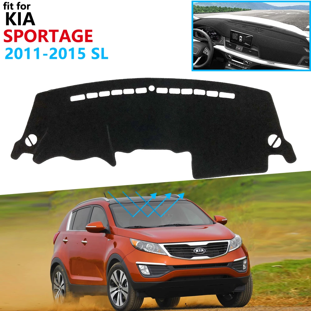 Защитная накладка на приборную панель для Kia Sportage 2011 2012 2013 2014 2015 SL автомобильные