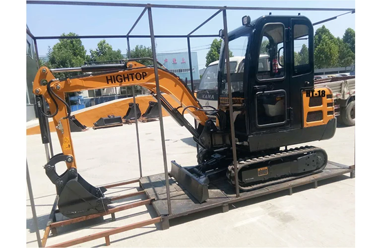 

2021 Best price household smallest 1 ton 2 ton with Cab small digger rubber tracks mini excavator for indoors work