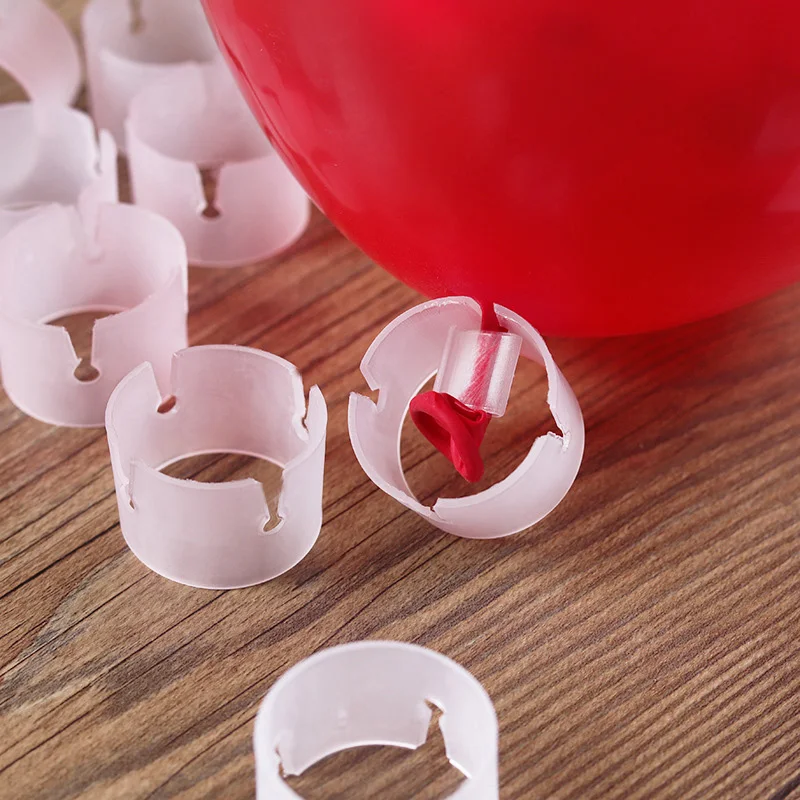 

100pcs Balloons Buckles For Wedding Party Decoration Transparent Plastics