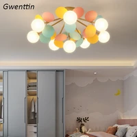 modern lighting ceiling lamp nordic children bedroom living room decoration ins creative petals ceiling chandelier light fixture