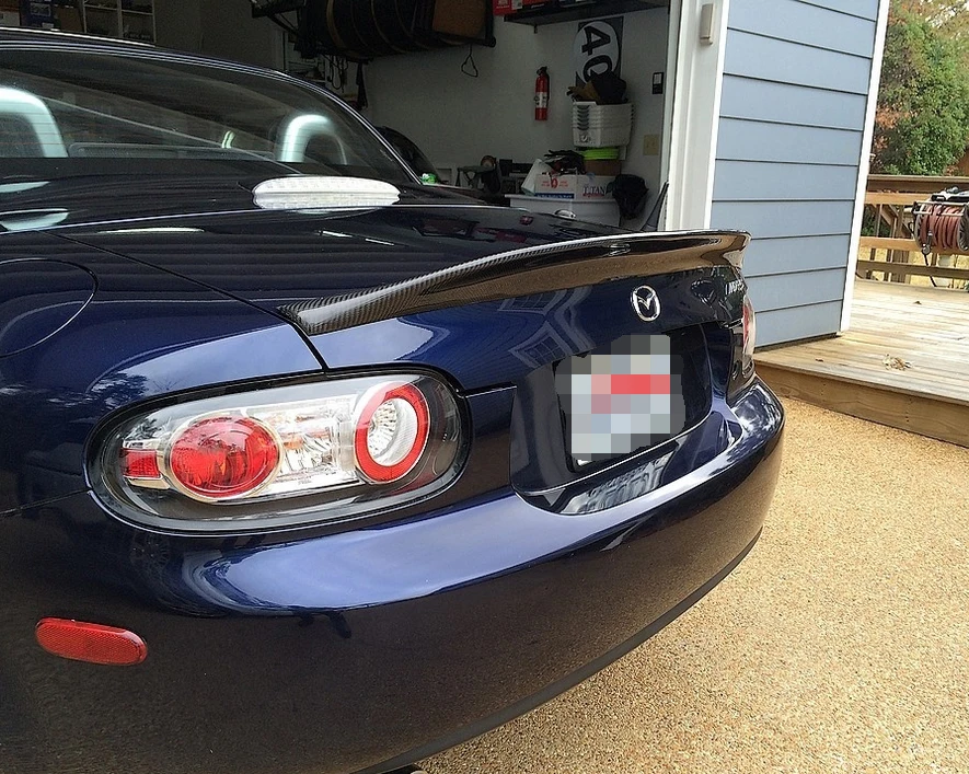 Задний спойлер из углеродного волокна для Mazda MX5 NC EPA Тип 3 глянцевый волоконный