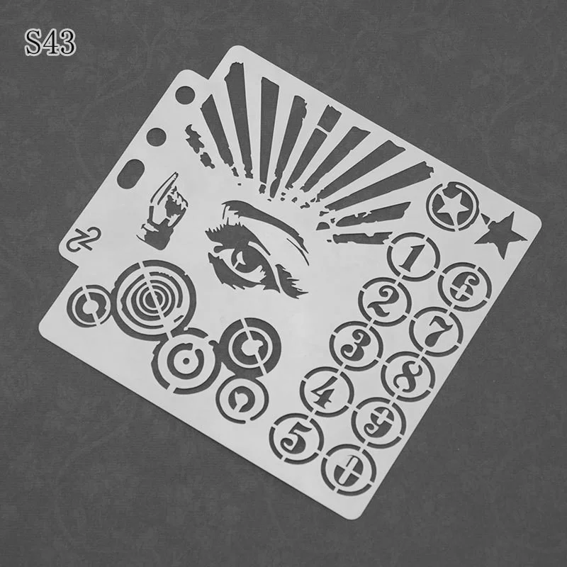 DIY Канцтовары полые слои трафареты настенная живопись фотоальбом декоративное