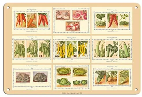 

French Seed Packet Collage - Denaiffe and Son - Seed Packet c.1910s - Metal Sign
