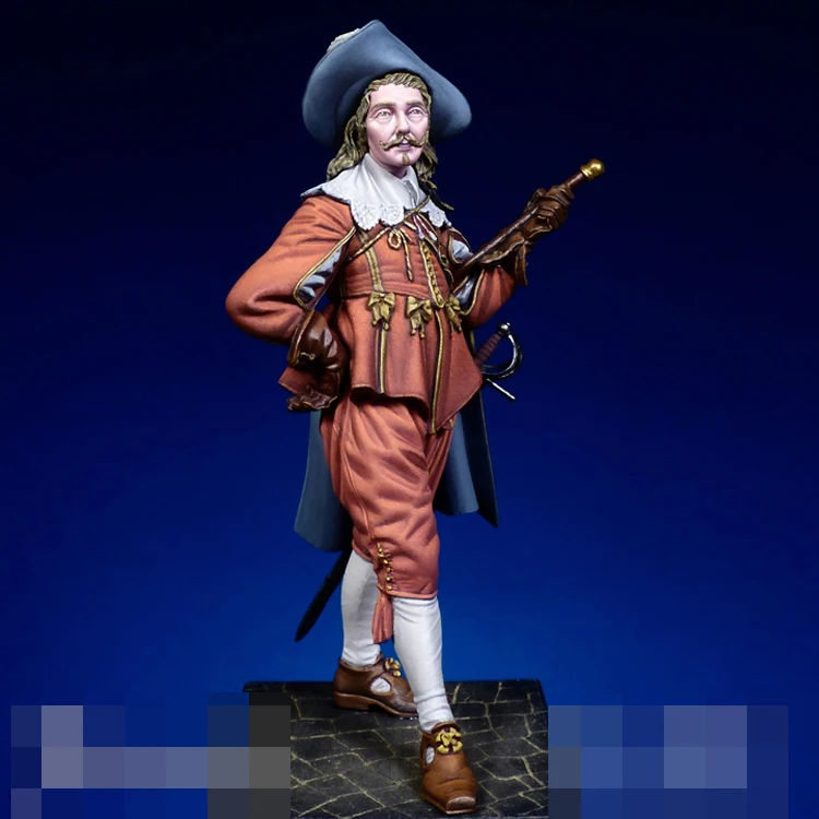 

1/24 The Gentleman, XVIIth Century, Resin Model figure GK, Historical character theme, Unassembled and unpainted kit