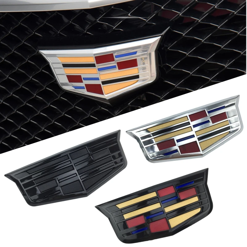 Логотип Cadillac XTS XT5 XT6 ATSL ABS автомобильная передняя решетка Эмблема багажника