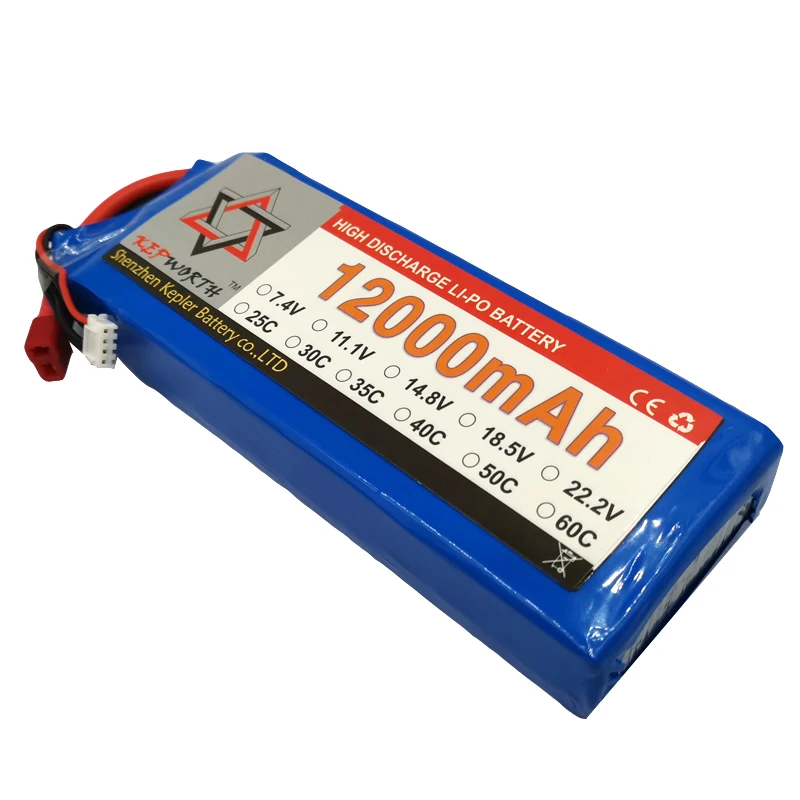 

3S 11.1V RC Lipo Battery 12000mAh 25C High Capacity For Helicopter Drone Plane Car Toy RC Li-Po Battery High Power