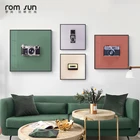 Современная Картина на холсте с фотографом, Постер и печать на стене в скандинавском стиле, квадратная картина для гостиной, спальни, домашняя Декорация